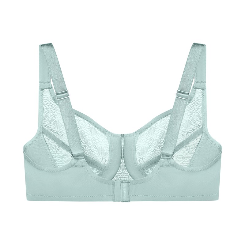 Full Figure Plus Size Lace Comfort Wonderwire Bra Underwire #9855