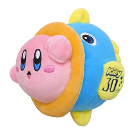 Sanei Boeki Kirby Star 30th Together with Nakama Plush Toy, W 4.1 x D 6.5 x H 6.1 inches (10.5 x 16.5 x 15.5 cm)