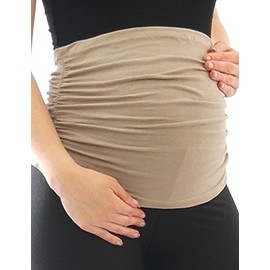 maternity fashion Belly Band Fleece Belly Federal Cigar band band - Beige, one size