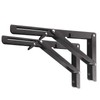 Folding Shelf Brackets - Heavy Duty Metal Collapsible Shelf Bracket