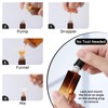 Segbeauty 0.34oz Glass Roller Bottles for Essential Oils, 5pcs Amber