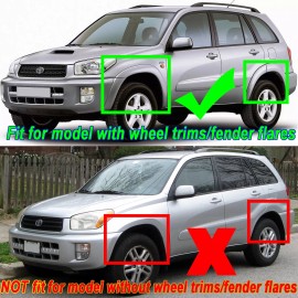 Unbranded 4X Front & Rear Flaps Mud For Toyota RAV4 2000-2005 Splash Guard Fender Mudguard