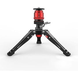 IFOOTAGE Mini Tripod for Camera, Professional Desktop Tripod with Photo Pedal, Max Load 8kg, Desktop Tripod Compatible with Sony, Nikon, Canon DSLR Cameras, Base-P