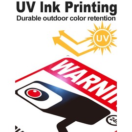 4-Pack Private Property No Trespassing Signs, 12"x8" Outdoor Video Surveillance Signs With Reflective Material for Property Security