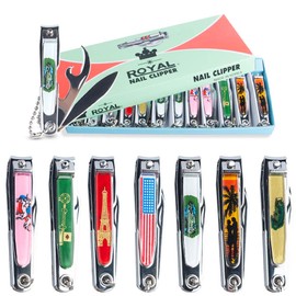 12 cortauñas con cuchillo y abrebotellas, fabricado en Corea Royal