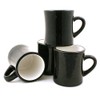 Ceramic Diner Campfire Mugs, 10oz, Set of 4 (Black)
