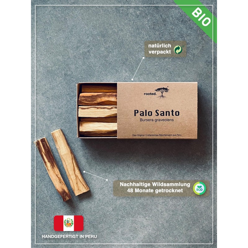rooted.® The Original Palo Santo - Indian [Smoking Wood] from