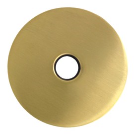 Corla 4" Modern Oversized Shower Arm Flange | Universal Replacement Escutcheon Cover Plate (Champagne Gold)