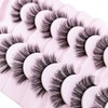 Lashes False Eyelashes Natural Wispy Cat Eye Lashes Fluffy Pack