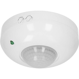 Miratic Motion Sensor Indoor Motion Sensor Ceiling IP20 360 Degree Motion Sensor Works with LED Lighting 1200 W Mounting: Surface-Mounted Adjustment of Lux Light Intensity (White)