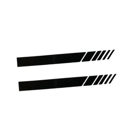 Totority 2pcs Reflective Vinyl Decal for Car Rear View Mirrors Black Auto Sticker for Enhanced Visibility Low Light Easy Peel and Stick Application