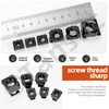 Tanstic 48Pcs Cage Nuts Snap-in Cage Nuts Rack Mount Cage