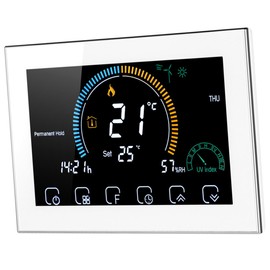 TEHAUX Smart Floor Thermostat WiFi Enabled Temperature Controller Safe Heating System for Home Compatible Energy Saving 1 Set