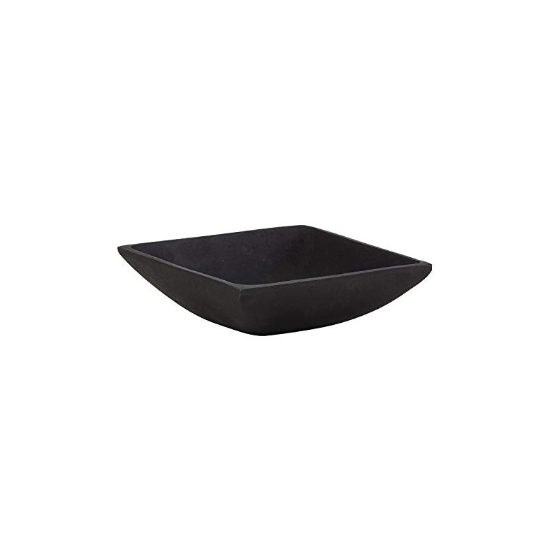 47th & Main Durable Black Cast Iron Bowl, Medium, Square,58