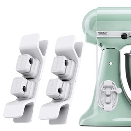 2 Pack Cord Organizers for Appliances, Y-Shape Locking Switch Cable Holders, SKYULE Kitchen Appliance Cord Organizer for Air Fryer, Kitchen Mixers, Pressure Cooker, Coffee Maker (White)