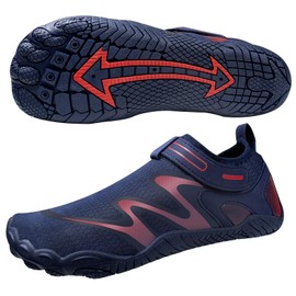 Women Men Water Sports Shoes Barefoot Beach Swimming Pool Shoes Quick Dry Aqua Socks Non-Slip Surf Diving Yoga Shoes, blue