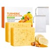 MrCuvaryas 2 x Turmeric and Kojic Acid Soap with Lemon