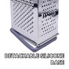 Box Grater Cheese Grater with Handle 4 Sided Stainless Steel