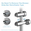 OFFO Grab Bar Hand Shower Bracket, Adjustable 30-32mm Diameter Handles
