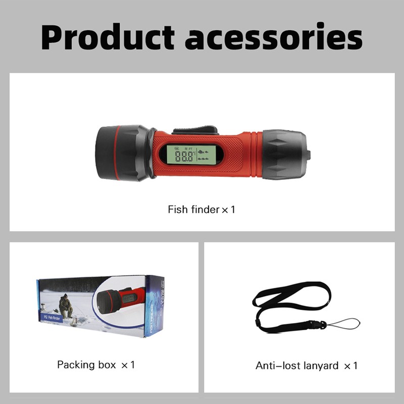 Portable Sonar Fish Finder Waterproof Wireless Depth Finder Ice Fish