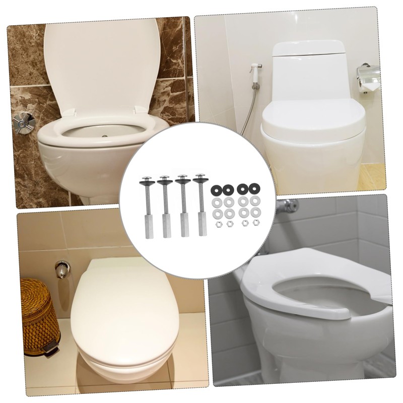 COHEALI 4pcs Toilet Tank Bolt Kit Durable Toilet Tank Screw