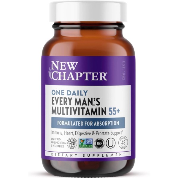 New Chapter Every Man's One Daily 55+ Multivitamin Tablets -