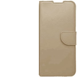 Compatible with OPPO Reno8 5G CPH2359 (RENO 8 5G) Display 6.4 Protective Cover Stand Flip Book Gel Magnetic Protection Eco Leather Card Holder (Gold)