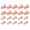 20Pcs Plasma Cutting Torch Nozzles Electrodes Brass Strong High Temperature