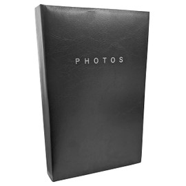 Pack of 2 - Flip Black Photo Album - 40 Pockets Holds 80 6"x4" Photos