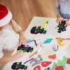 JarThenaAMCS 120Pcs Winter Snowman Scratch Paper Rainbow DIY Scratch Art