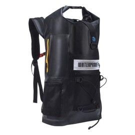 Blueshyhall 32L Waterproof Dry Backpack, Roll Top Sack Storage Bag for Travel Kayaking Rafting Boating Fishing Camping, Black