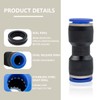 Bwintech Pack of 12 12 mm Straight Pneumatic Plug Connector,