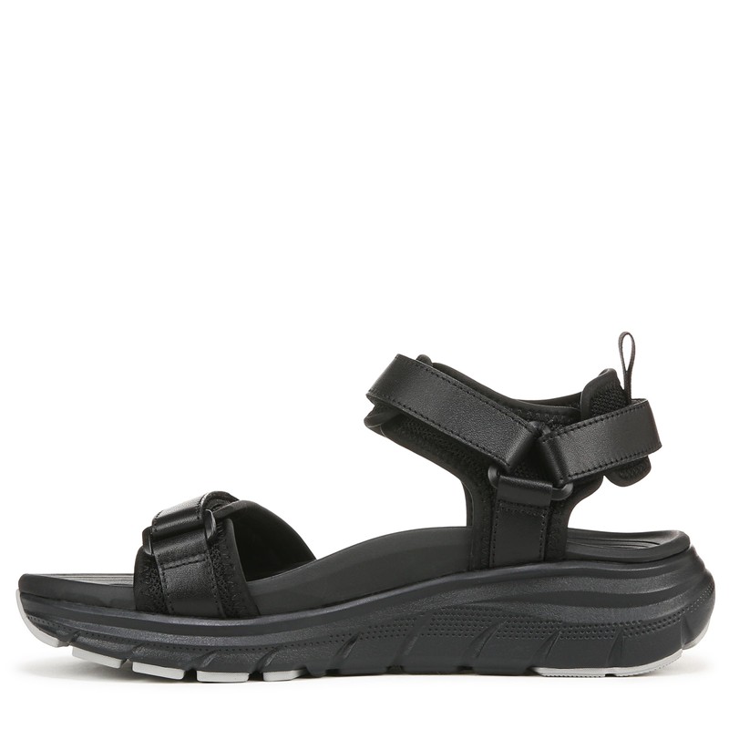 Vionic Women's Walk Max Wanderer Sandal, Black Leather, 7