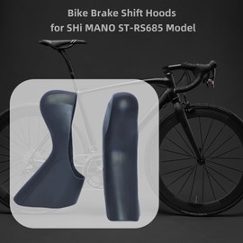 JMFahrrad Bicycle Brake Lever Hoods Compatible with Shi-Mano ST-RS685, Silicone Rubber Brake Shift Covers Replacement, Black, 1 Pair
