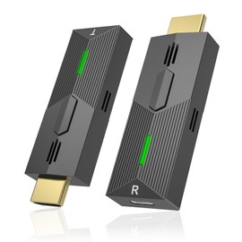 Wireless HDMI Transmitter and Receiver, 2.4G/5G 1080P HDMI Radio Transmission 1080P Plug & Play Wireless HDMI Extender for Streaming Video and Audio from Laptop/PC/TV Box to Monitor/TV/Projector (27