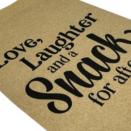 Always Earth Day 100 Treat bags, Love and Laughter, 2in expandable sides, Kraft Treat Bags, Wedding Cookie Bags, Candy Bags, Goodie Bags, Grease Resistant Food Safe, Recyclable