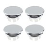 Quacc 4 PCS Sink Overflow Covers Sink Hole Round Overflow