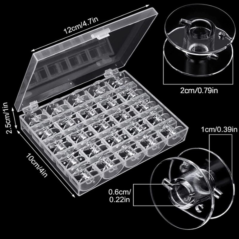 Sewing Machine Bobbins with Bobbin Box, Bobbins Sewing Machine Bottom