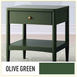 DWIL Acrylic Wood Paint for Furniture - Semi-Gloss Paint Suitable for Wood Surface Renovation, Water-Based All match Paint, Non-Toxic & Odorless, Eco-Friendly & Healthy (32OZ, Olive Green)