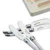 FlyingColors Laguiole Butter Knives / Spreaders Set, Stainless Steel,White, 4