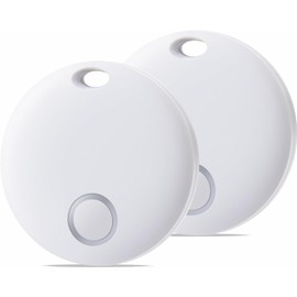 Eelexa Smart Tag, Air Tracker Luggage Tracker, Works with Apple Find My (iOS Only), Item Locator for Key, Luggage, Backpack, Wallet, IP67 Waterproof, 2 Pack