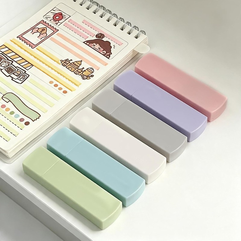 Correction Tape - 6-Pieces Quick Dry White Out Tape efillable
