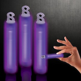 Windy City Novelties - 50 Pack - 4" Premium Glow Sticks | Bulk Party Favors, Emergency Lights, 4th of July Party Favors, Patriotic Party Supplies, Glow Party, Raves, EDM Concerts (Purple)