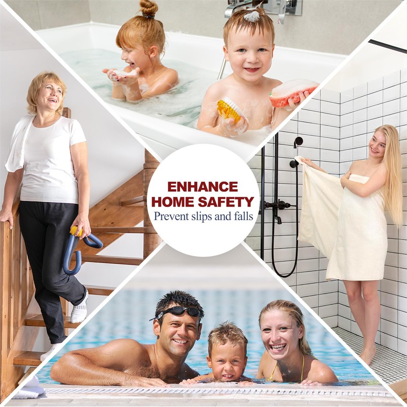 Gecork 28 PCS Shower Floor Non Slip Stickers with Strong