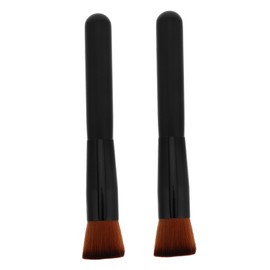 FRCOLOR 2pcs Makeup Brushes Flat Contour Concealer Brush Soft Bristles for Effortless Application Elegant Design Travel Friendly Makeup Tools for Women