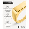 RTZN® Signet Rings for Men — Premium 18K Gold Stainless