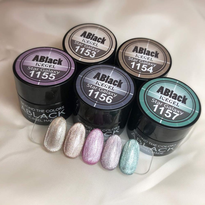 ICE GEL Color Gel ABLACK Star Galaxy Gel 1154 3g