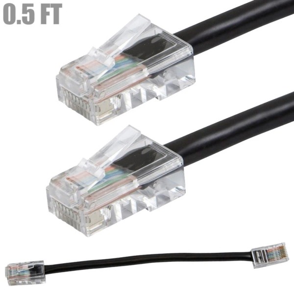 Unbranded 0.5FT Cat5e Ethernet Network LAN Router Internet Patch Cable