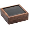 COSISO Single Solid Walnut Wood Medal Display Storage Box with