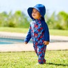 UV SKINZ UPF50+ Baby Boys Reversible Sun Hat - Dark